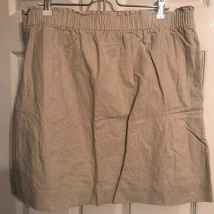 Tan/nude J. Crew "Sidewalk Skirt"